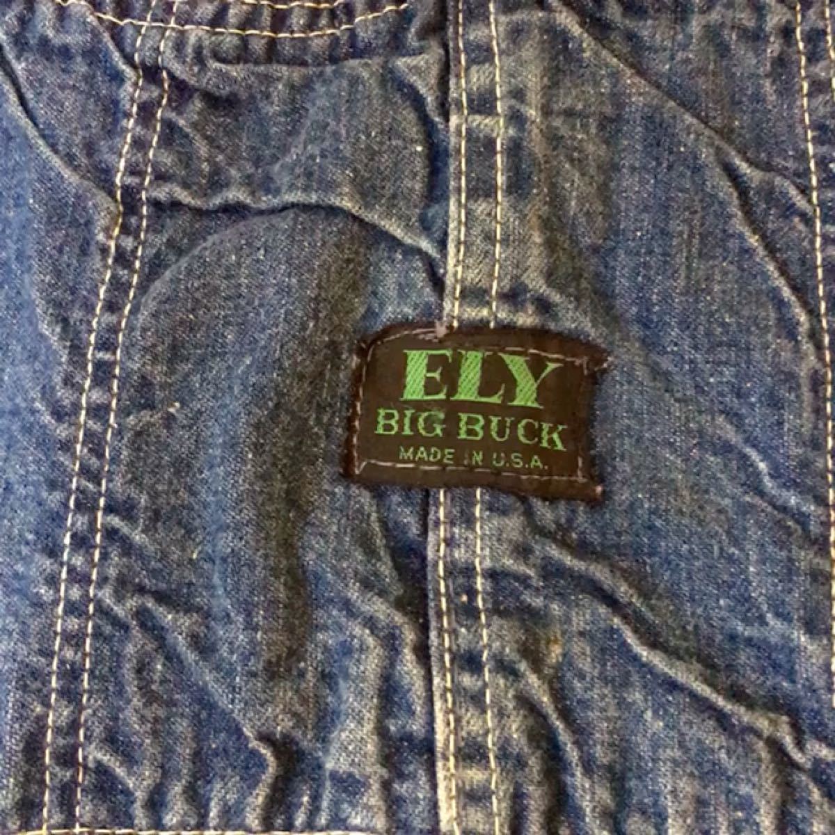 ビンテージ MADE IN USA 胸タグ「BIG BUCK」「ELY」希少品 ビンテージ MADE IN USA 胸タグ「BIG BUCK」「ELY」希少品