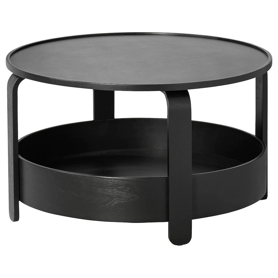 IKEA コーヒーテーブル, BORGEBY ブラック 70 cm 送料￥750!_画像1
