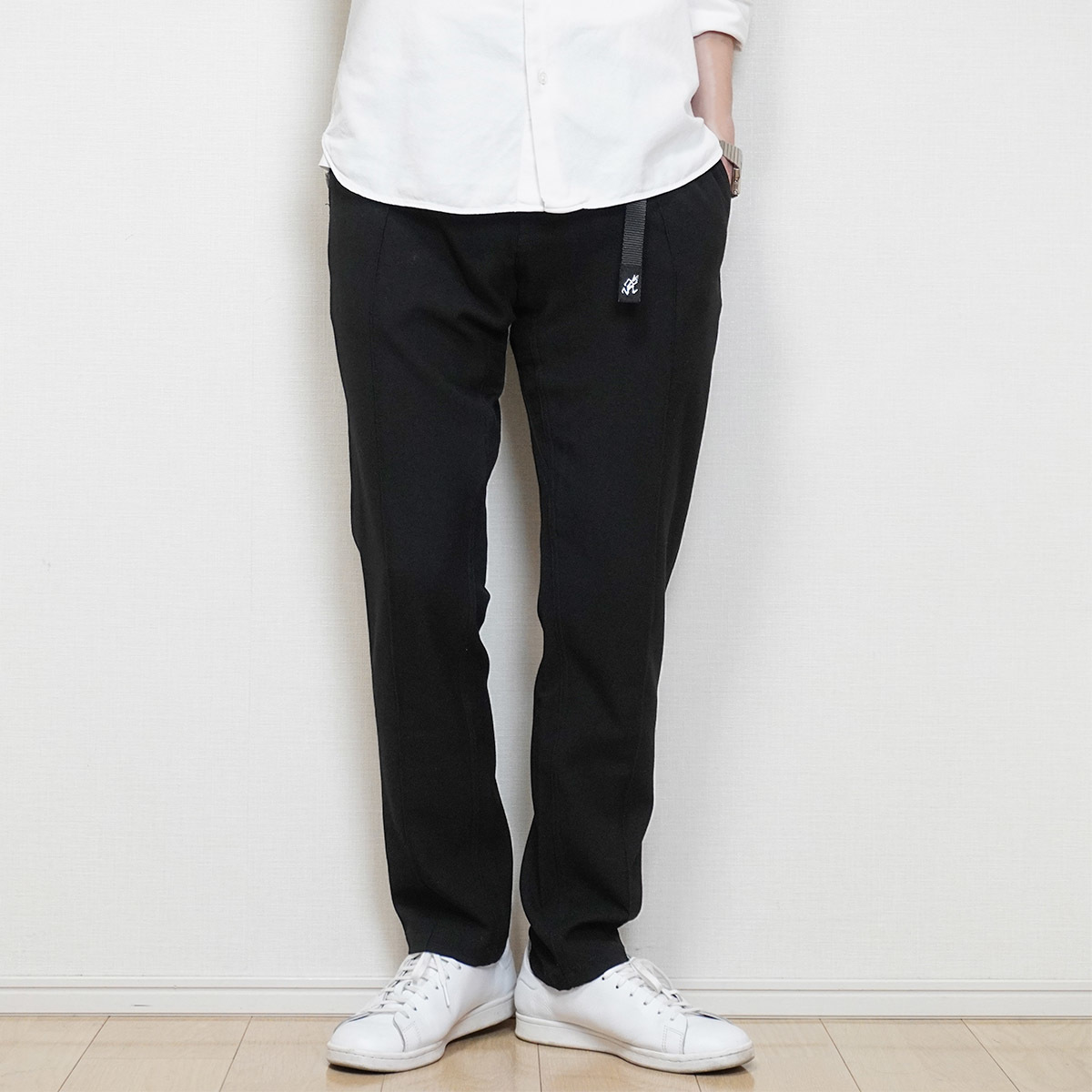 GRAMICCI × BEAMS 別注 ソフトサーモ クリースパンツ【S】BLACK GRAMICCI × BEAMS 別注 ソフトサーモ クリースパンツ【S】BLACK