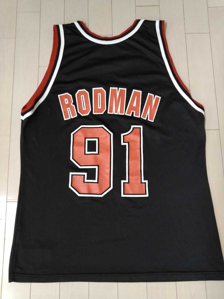 NBA RODMAN #91 BULLS デニス・ロッドマン シカゴ・ブルズ Champion 