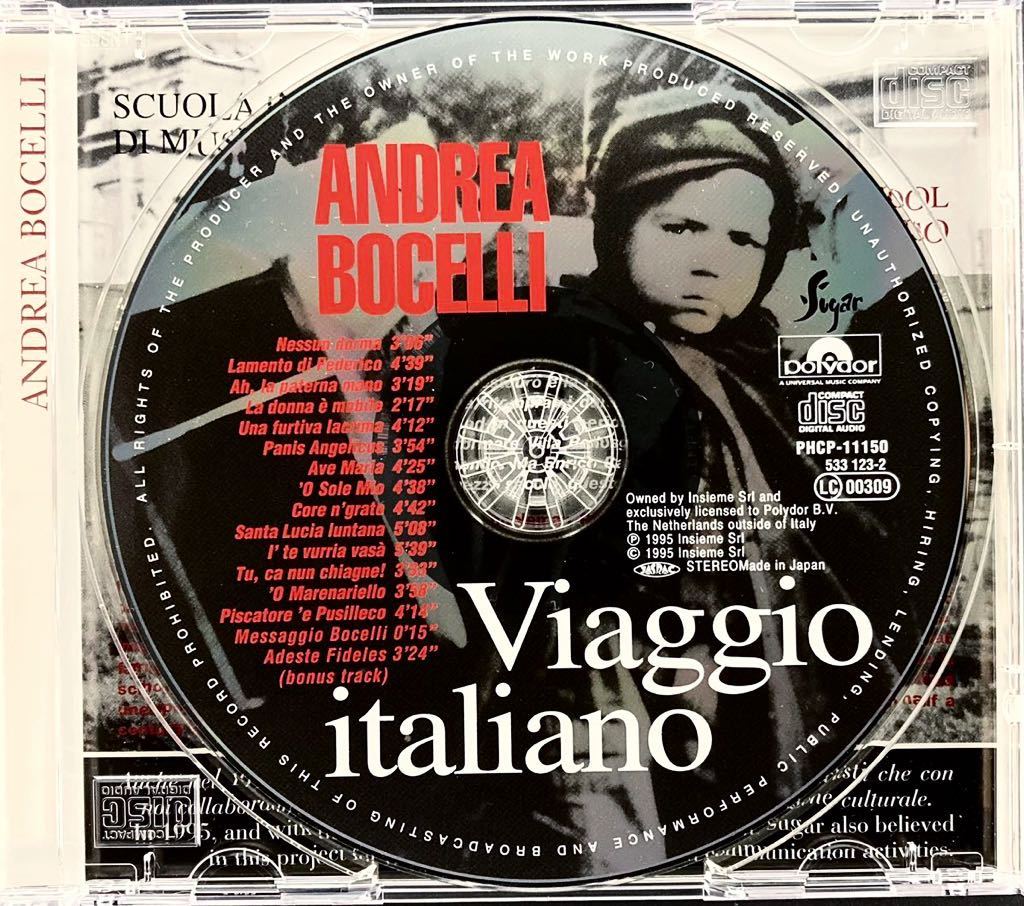 CD/ アンドレア・ボチェッリ(T) / ヴィアッジョ・イタリアーノ_画像3
