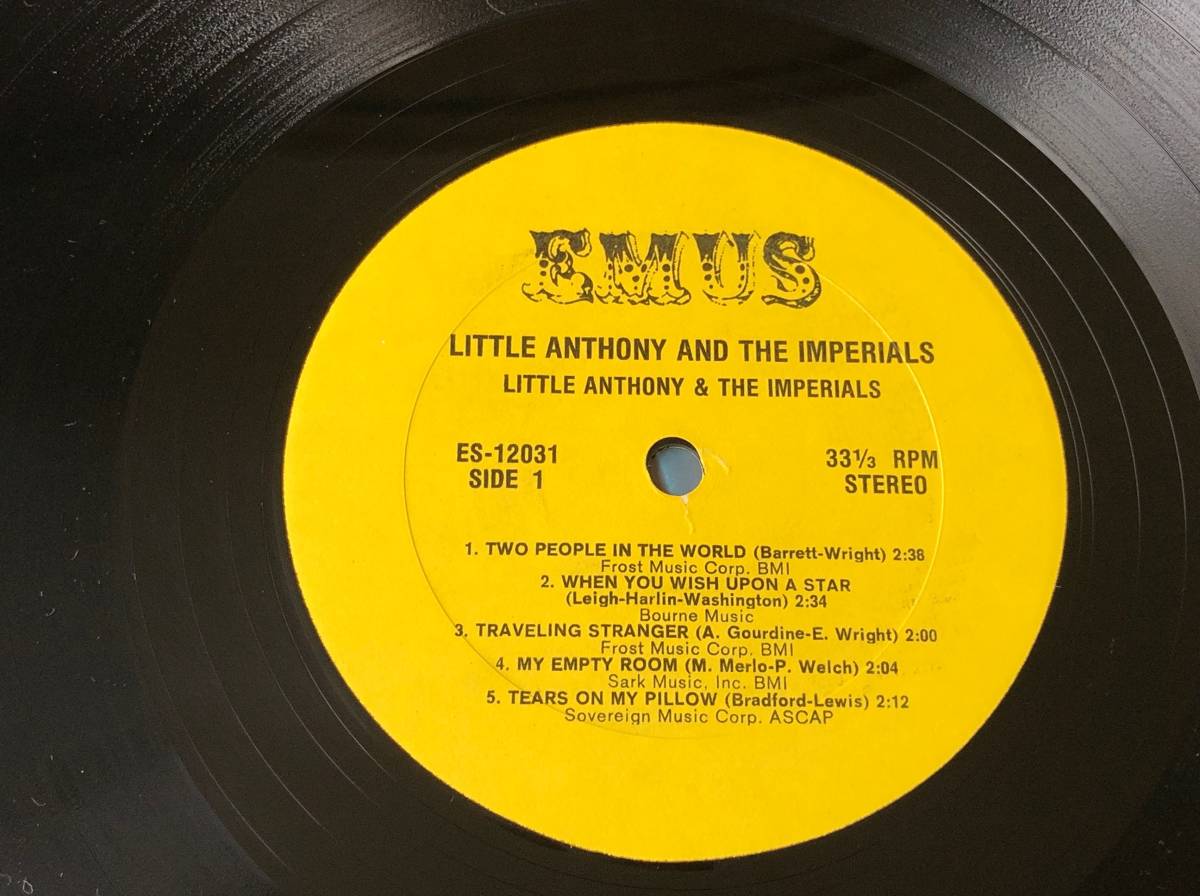 Little Anthony & The Imperials 中古LP アナログレコード ES-12031 リトル・アンソニー インペリアルズの画像3