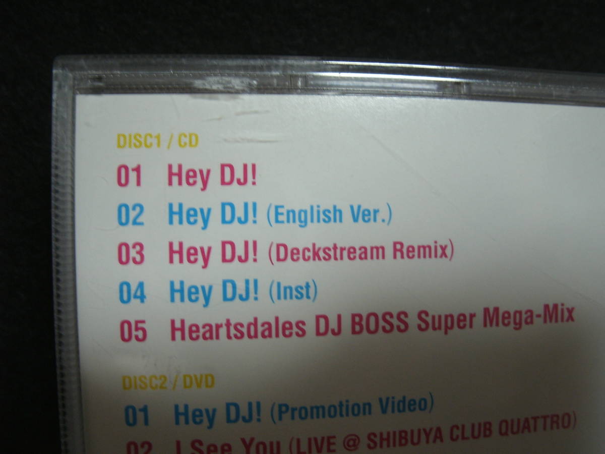●送料無料●中古CD● CD+DVD / Heartsdales / ハーツデイルズ / Hey DJ!_画像4