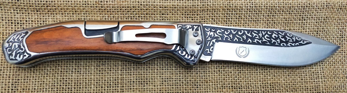コロンビアナイフ　COLUMBIA KNIFE フォールディングナイフ A3154 Black wood　折りたたみ式