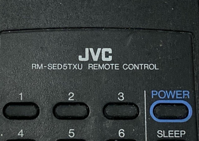 『JVC RM-SED5TXUオーデイオ用リモコン 』　動作品中古 現状渡し。_画像2