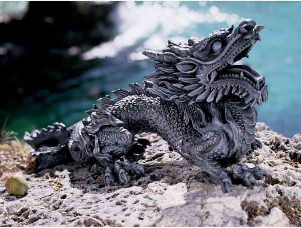 ホビー、カルチャー石像風の龍 ドラゴン造形美術彫刻置物工芸装飾飾り