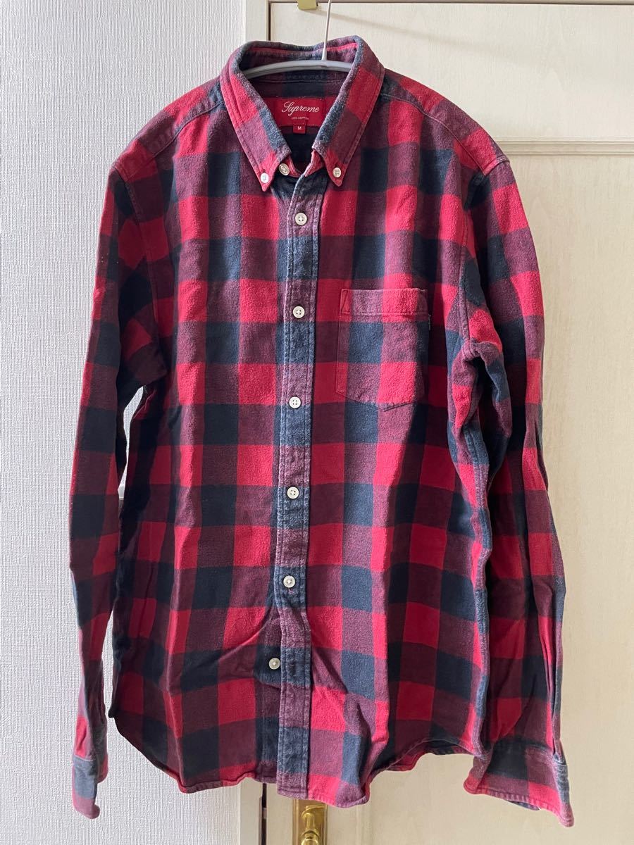 正規品 supreme ネルシャツ Mサイズ(¥10,000) sindufla.org.br