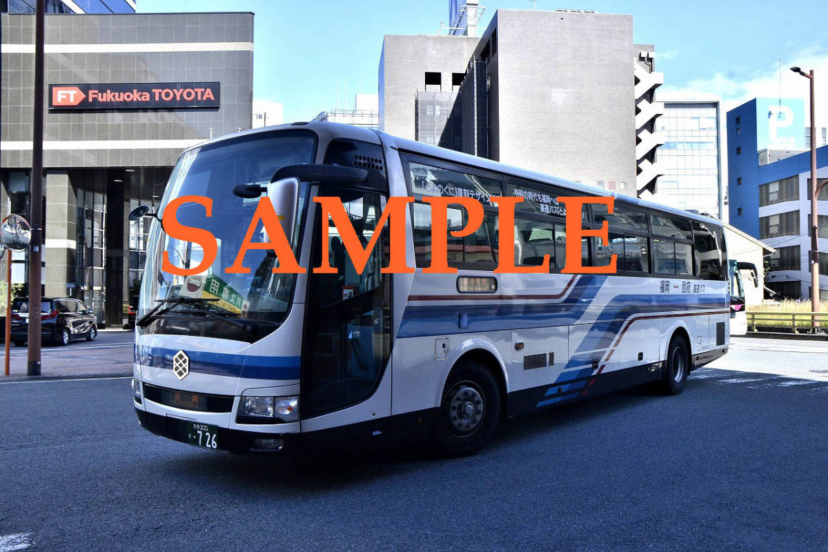 D-3[ bus photograph ]L version 4 sheets turtle. . bus aero Ace Fukuoka line Hakata (3)