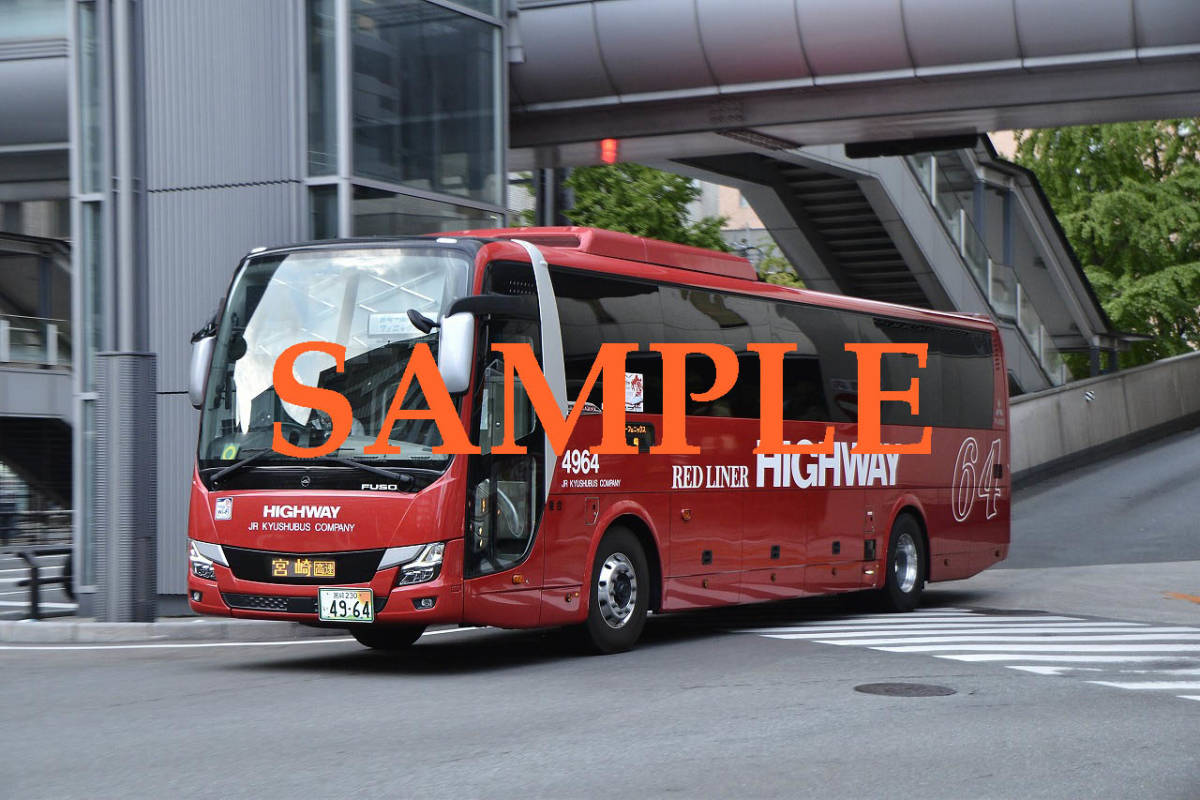 D-3[ bus photograph ]L version 5 sheets JR Kyushu bus aero Ace Phoenix number Miyazaki line 