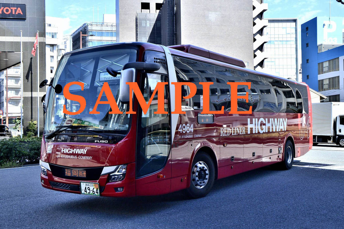 D-3[ bus photograph ]L version 5 sheets JR Kyushu bus aero Ace Phoenix number Miyazaki line 