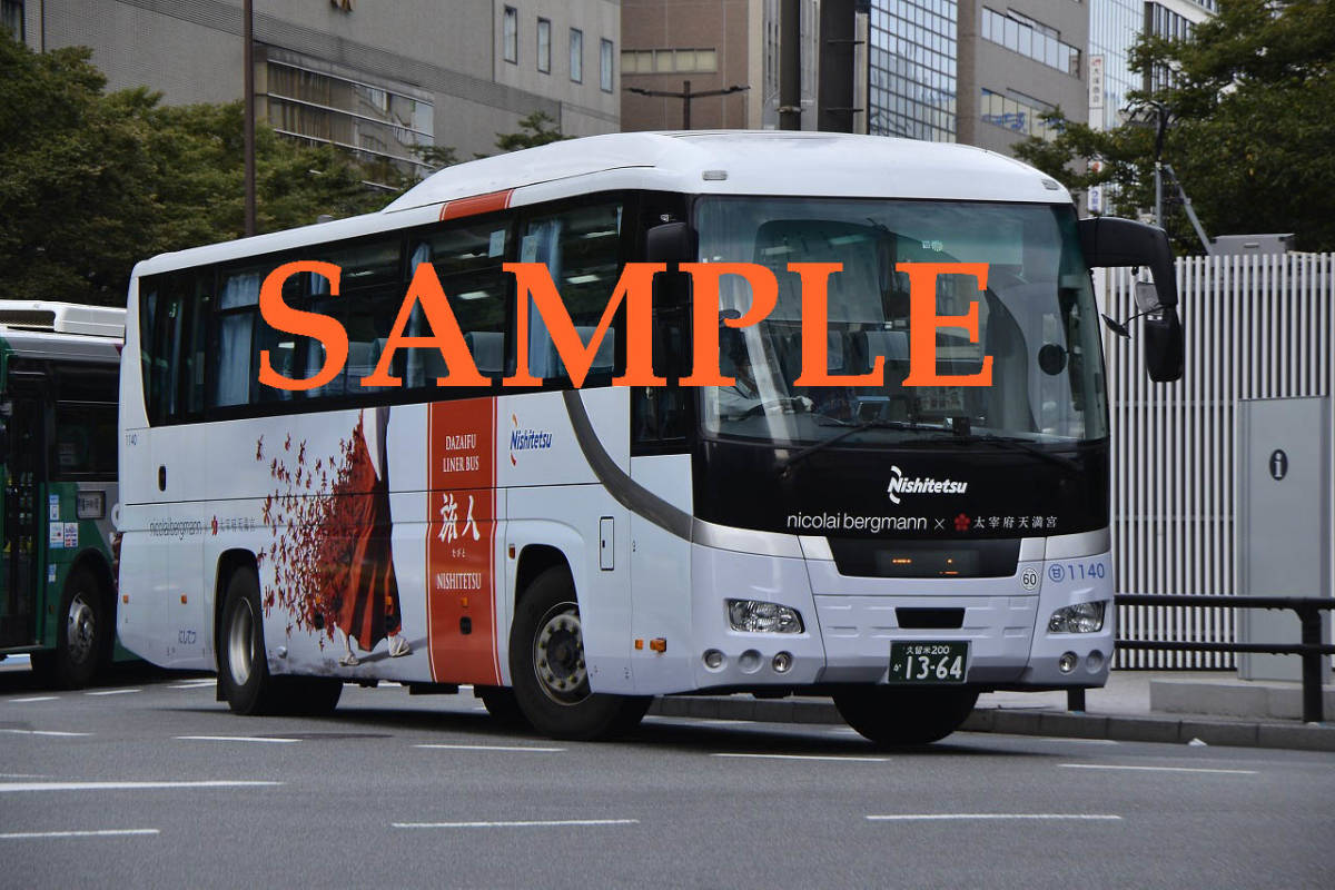 D-3[ bus photograph ]L version 2 sheets west Japan railroad west iron bus ga-la large . prefecture liner bus wrapping car (1364)