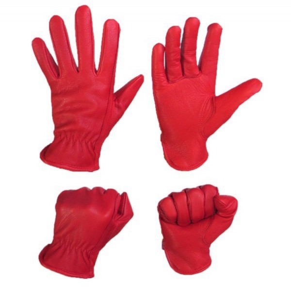 送料無料★格安! NAPA GLOVES ナパ 鹿革 ディア グローブ プレーン 800RED-XS レッド 赤 chopper 883 原付 USA老舗 レディース対応サイズの画像5