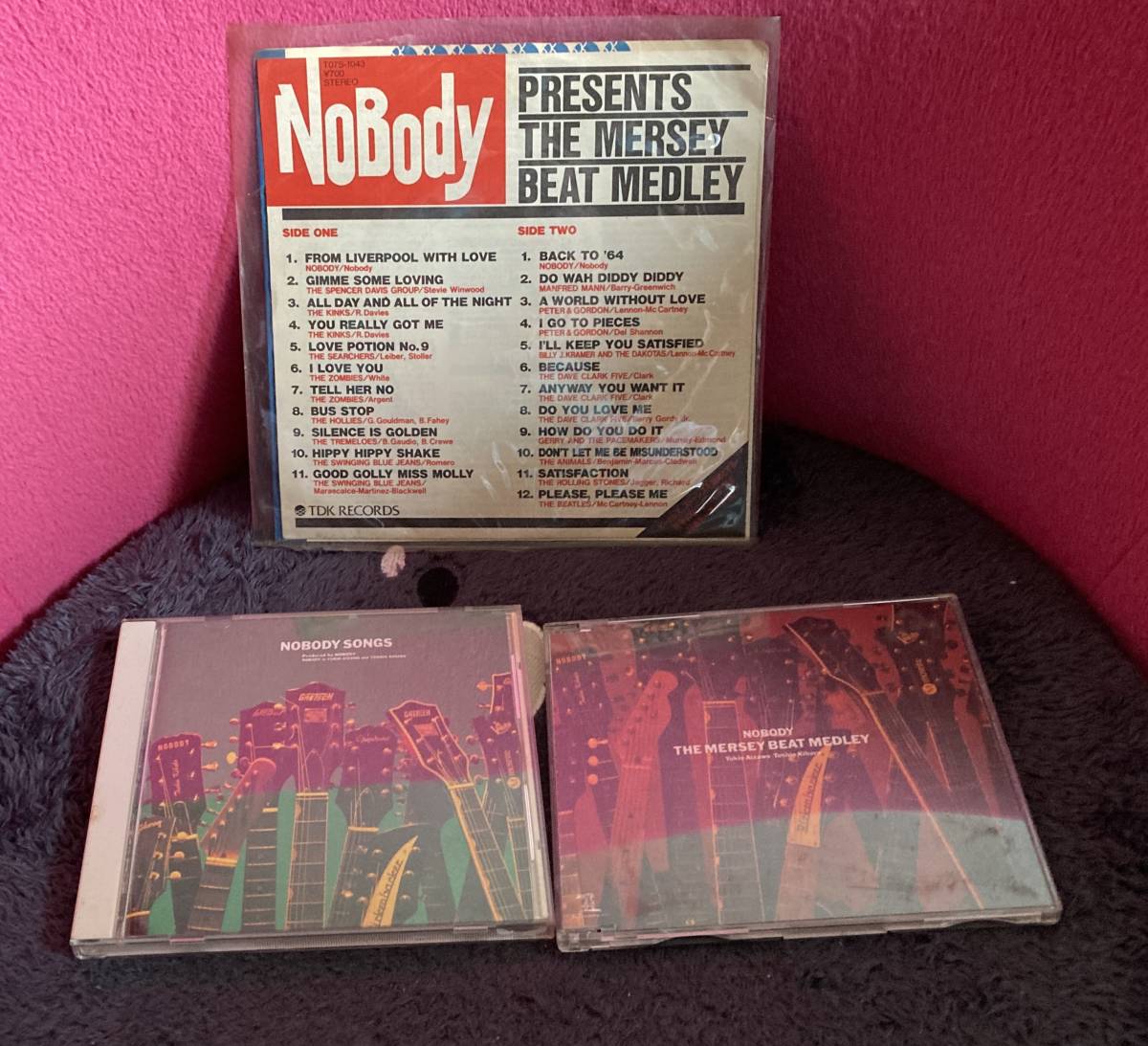 超貴重廃盤2CD＆7インチアナログEPセットです/NOBODY/ノーバディ「マージービートメドレー(8cmCDシングル&7''レコード)&NOBODY SONGS」♪