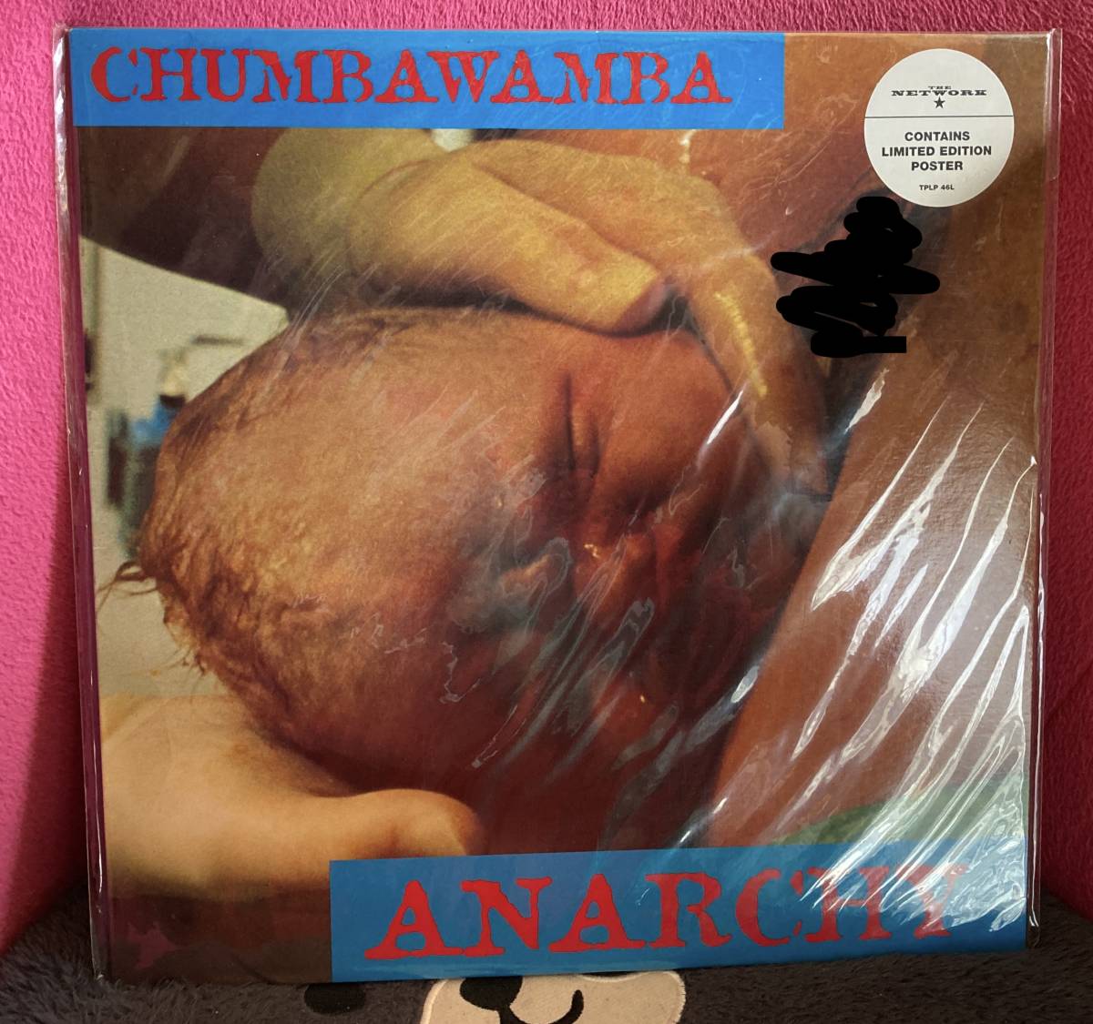 GIGAレア!!即発売禁止の問題作/Chumbawamba チャンバワンバ『アナーキー ANARCHY』奇跡の新品オリジナルアナログLPレコード♪ポスター封入_本ジャケットは黒塗り修正はありません