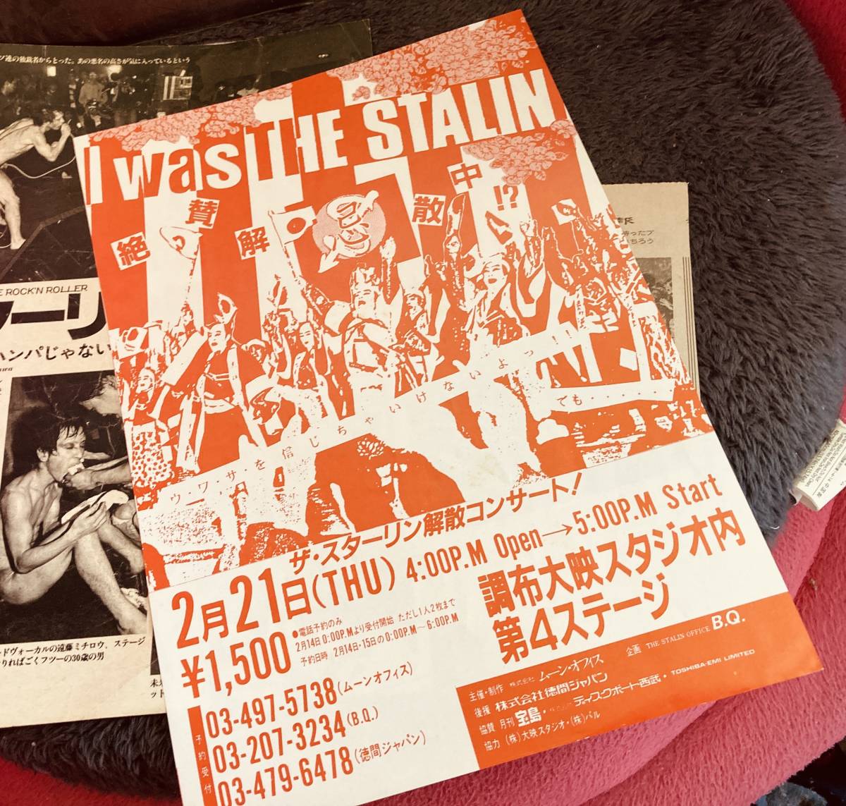 鬼レア!!当時物切り抜き付き/THE STALIN ザ・スターリン『虫