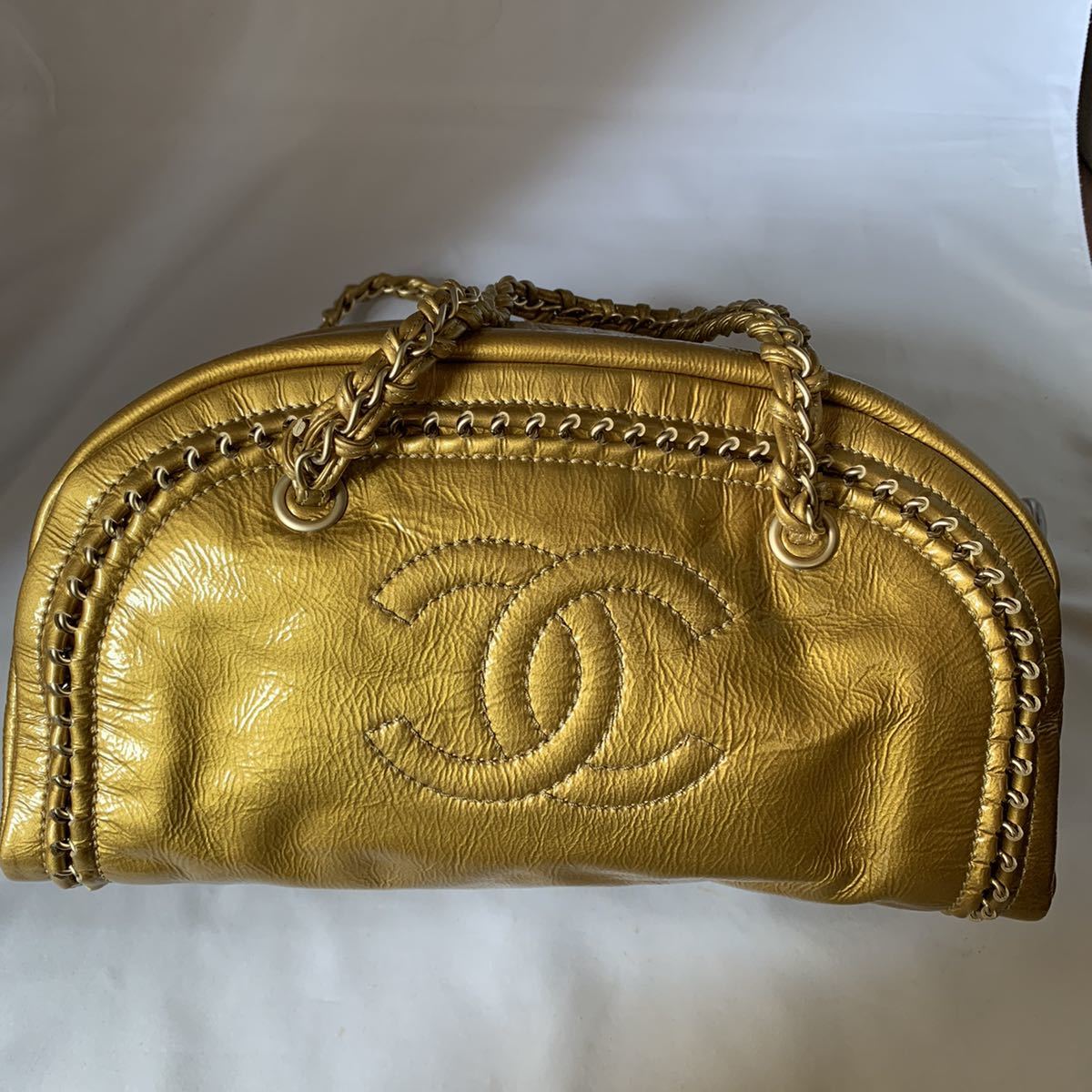 CHANEL ボーリング ボストン ゴールド 正規品 新同 www.anac-mali.org
