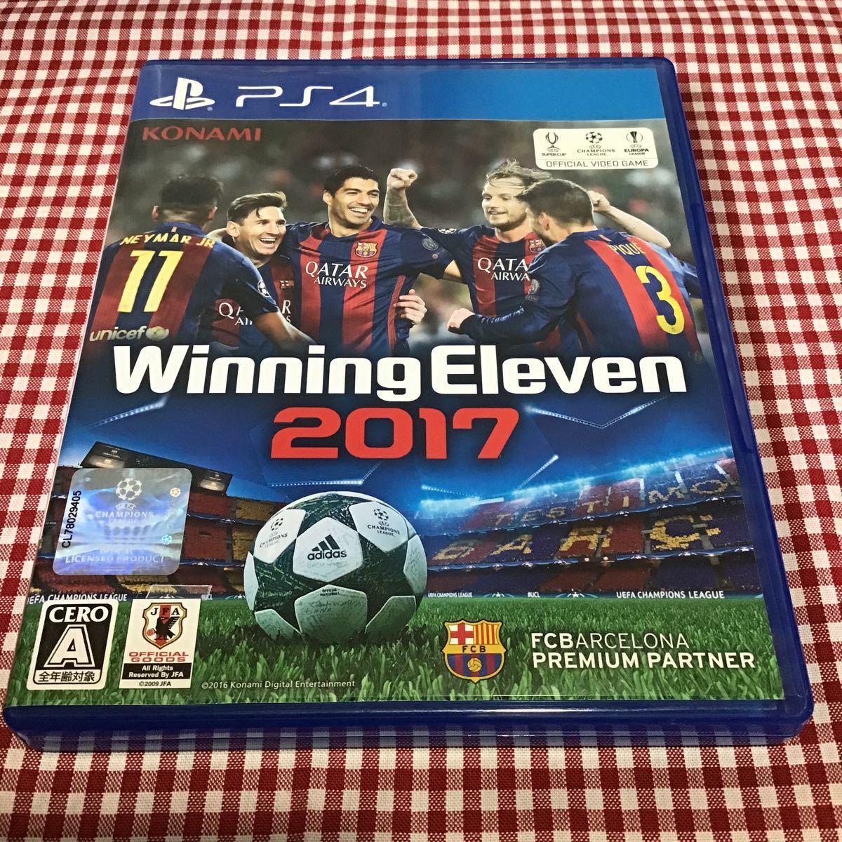 used PS4 「 ウイニングイレブン2017 」解説書はオンライン / 外ケースパッケージスレあり / Winning Eleven ウイイレ_画像1