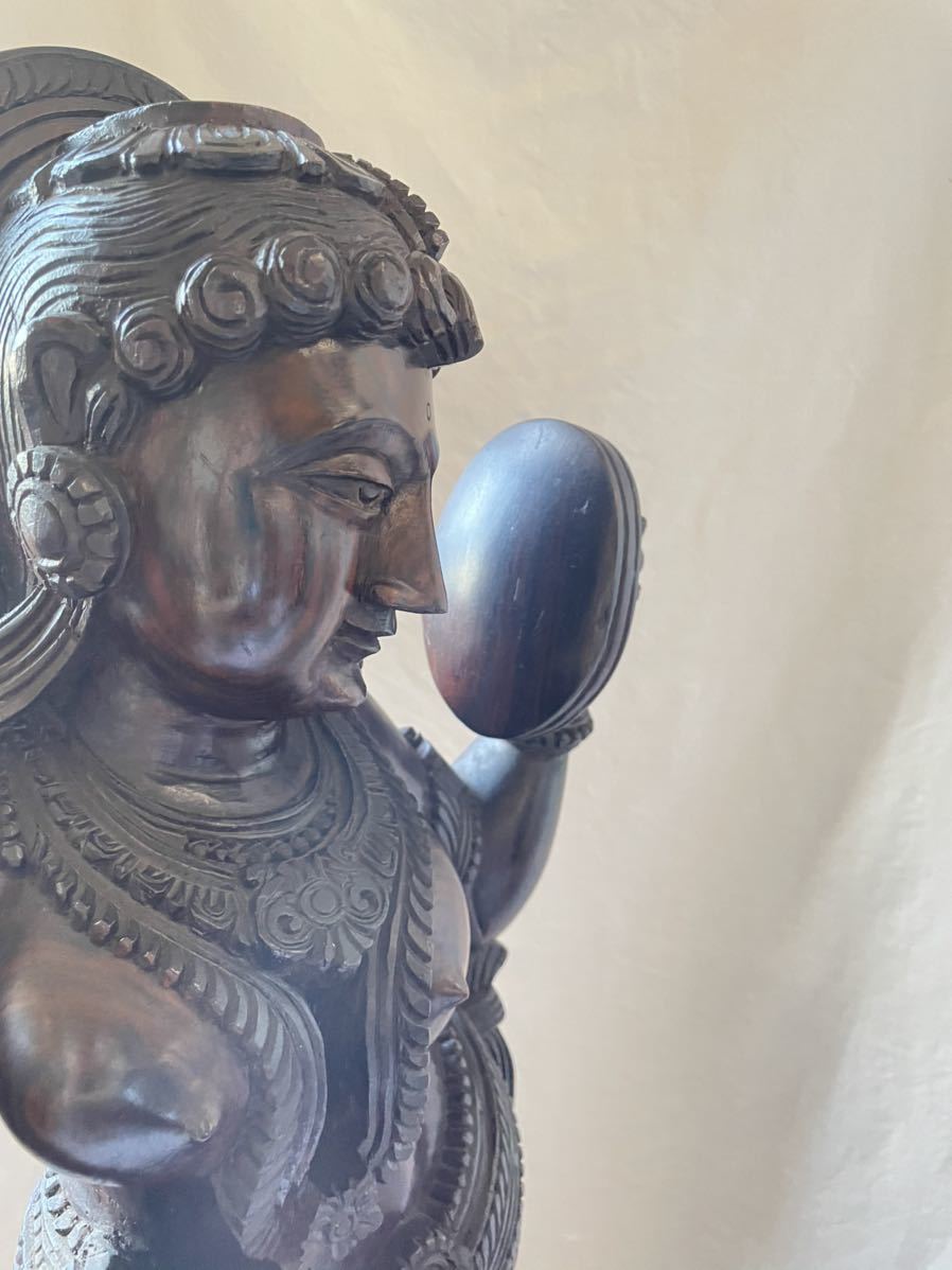 正規品爆買い ヤフオク! - 木彫 アンティーク 仏像 高さ 101.5cm バリ