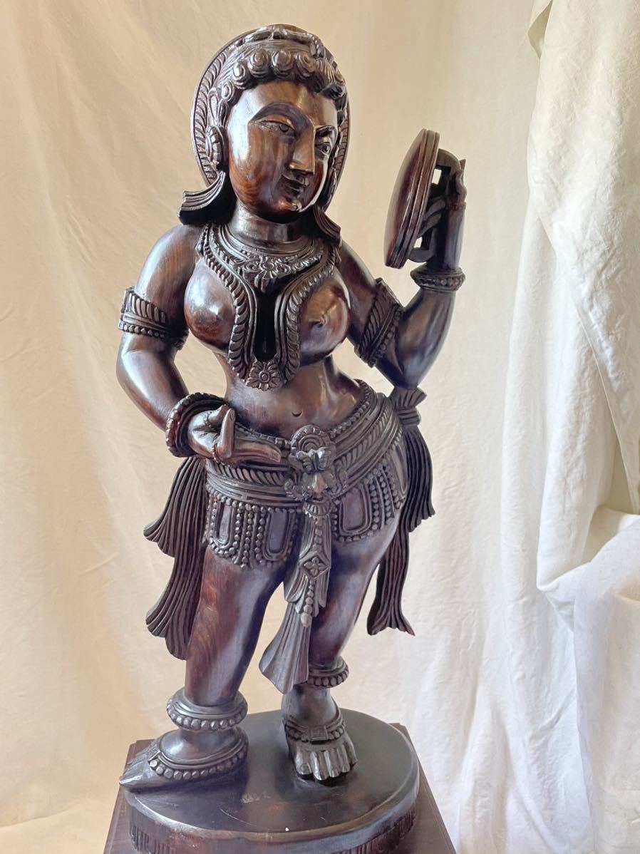 正規品爆買い ヤフオク! - 木彫 アンティーク 仏像 高さ 101.5cm バリ