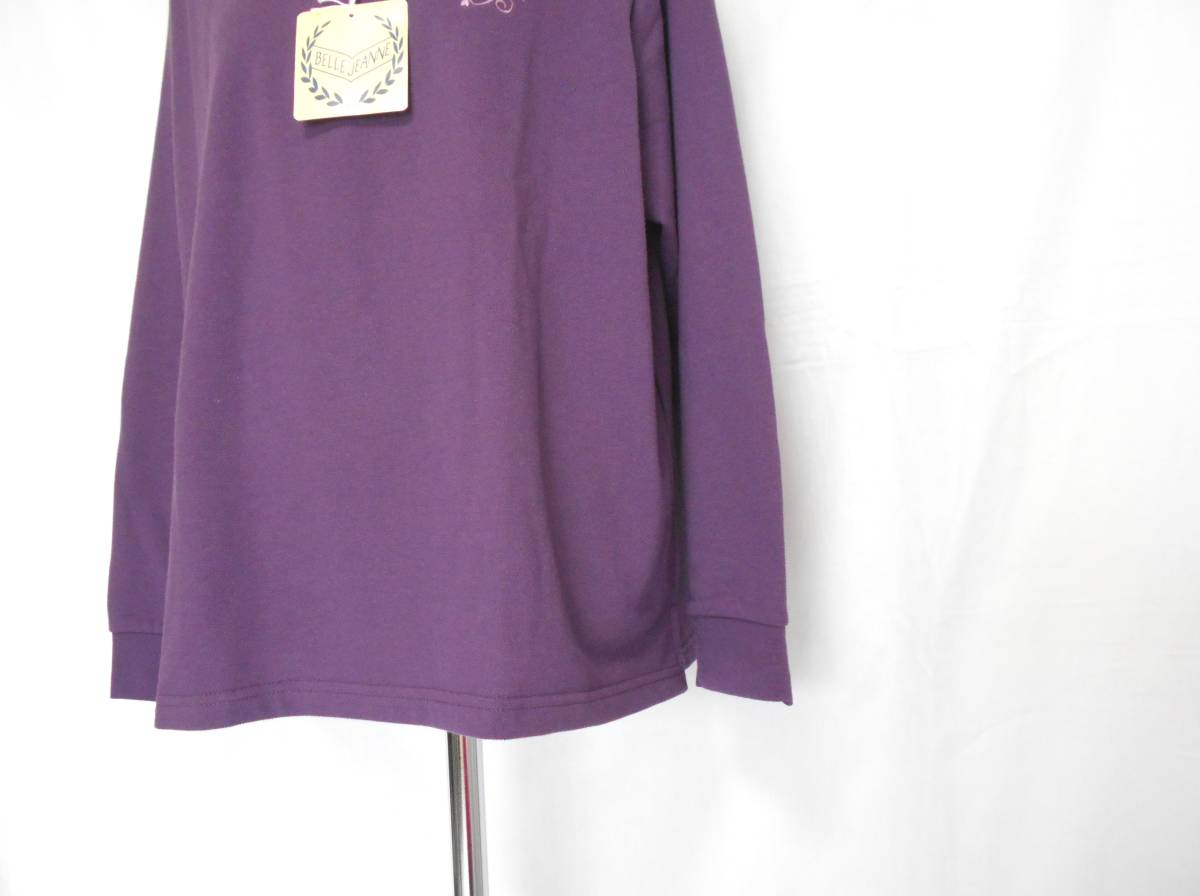 ( unused new goods free shipping!) BELLE JEANNE bell ji-ni purple deer. . braided polo-shirt 4L 17 number ( easy .... clover purple ...