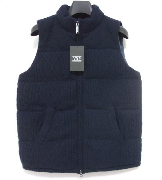 高級感 新品◆VIP PLAYBOY COLLECTION プレイボーイ★ニットダウンベスト★M ネイビー Mサイズ 高級感 新品◆VIP PLAYBOY COLLECTION プレイボーイ★ニットダウンベスト★M ネイビー Mサイズ