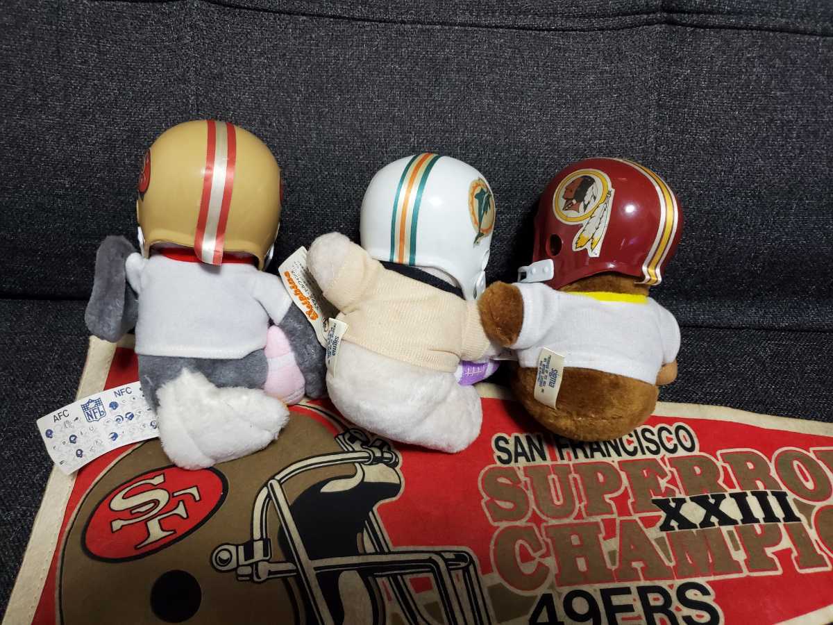 ★NFLマスコット☆ぬいぐるみ3体セット☆49ERS ペナント付き★ _画像10