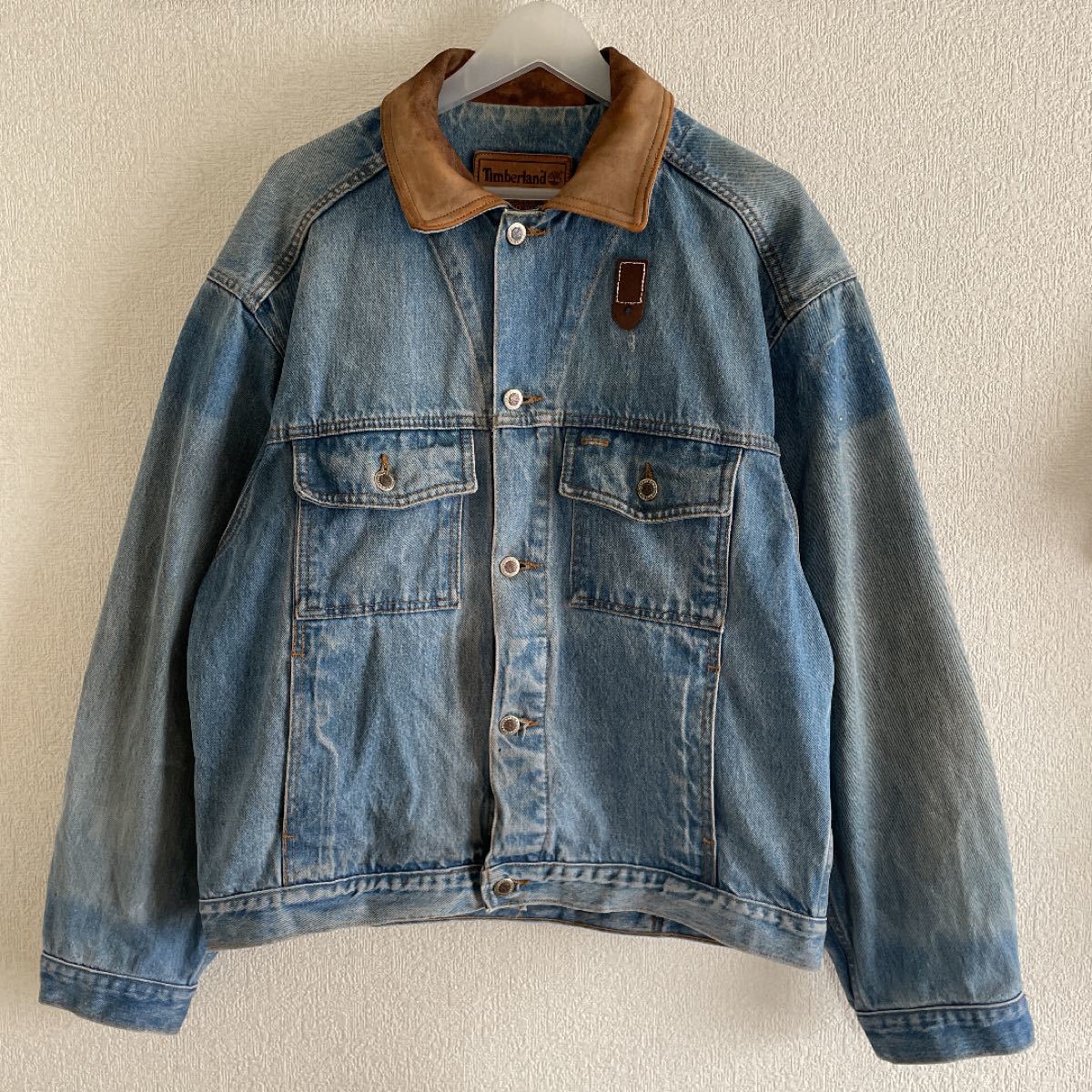 USA製】90's Timberland ティンバーランド デニムジャケット 襟 USA製】90's Timberland ティンバーランド デニムジャケット 襟