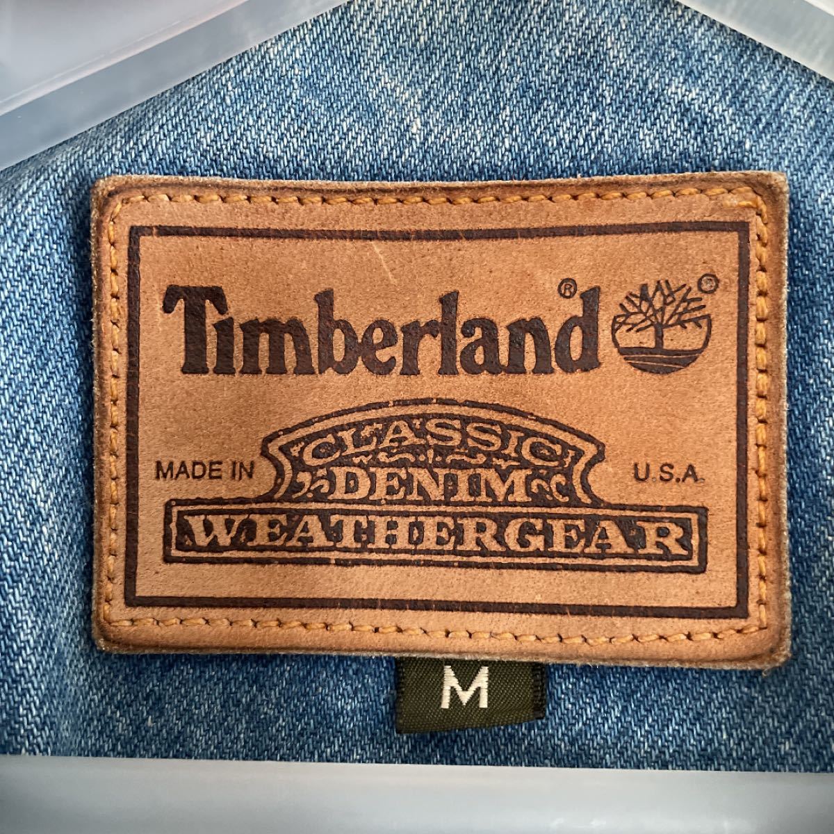 USA製】90's Timberland ティンバーランド デニムジャケット 襟 USA製】90's Timberland ティンバーランド デニムジャケット 襟