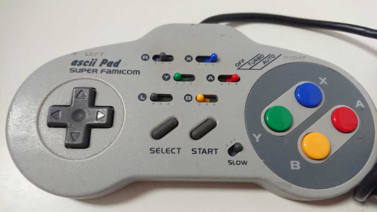 ニンテンドー 任天堂 Nintendo SFC スーパーファミコン ゲーム コントローラー ASCII アスキーパッド AS-131-SP 2個 セット 中古 送料無料