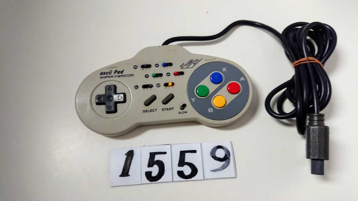 任天堂 Nintendo Nintendo スーパーファミコン SFC 連射 コントローラー ASCII アスキーパッド AS-131-SP 2個 セット 中古