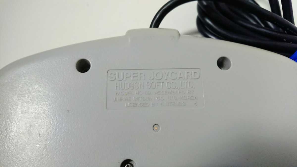 任天堂 Nintendo ニンテンドー スーパーファミコン SFC 連射 コントローラー ハドソン HUDSON スーパージョイカード HC-691 2個 中古