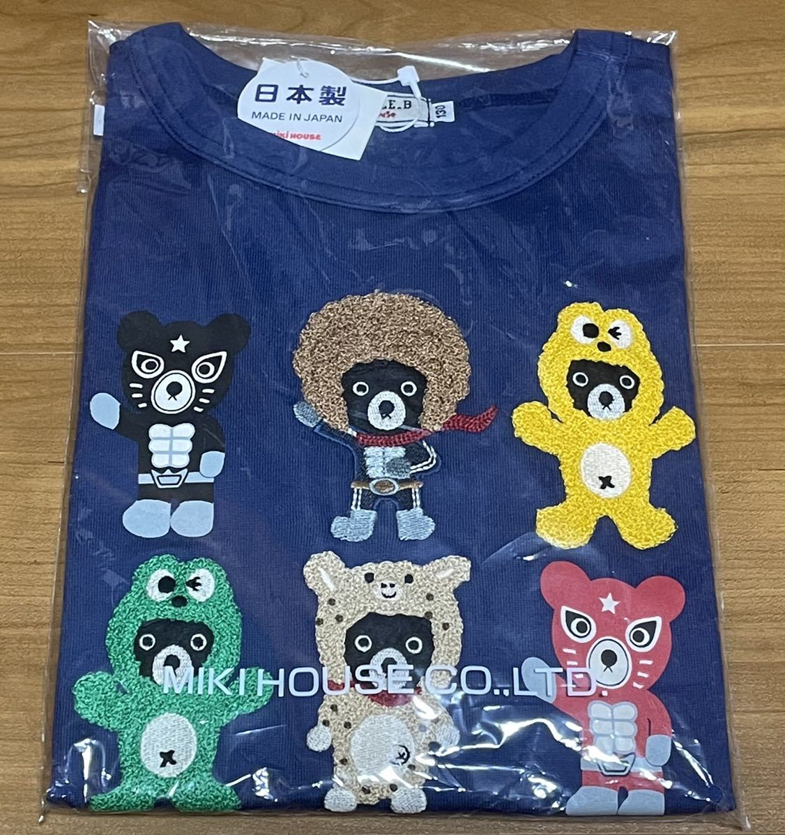 ★ダブルB★長袖Ｔシャツ★130★新品★ミキハウス★ロンT★Ｂくん★ダブルビー★着ぐるみキャラ