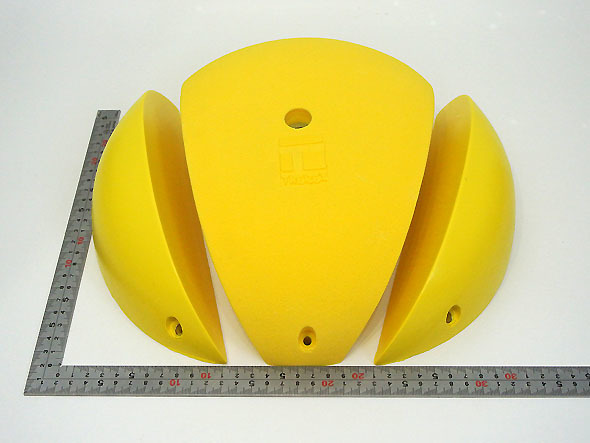 THEREX製 クライミング ホールド ボルダリング DT デュアルテクスチャ スライド 3個セット 黄