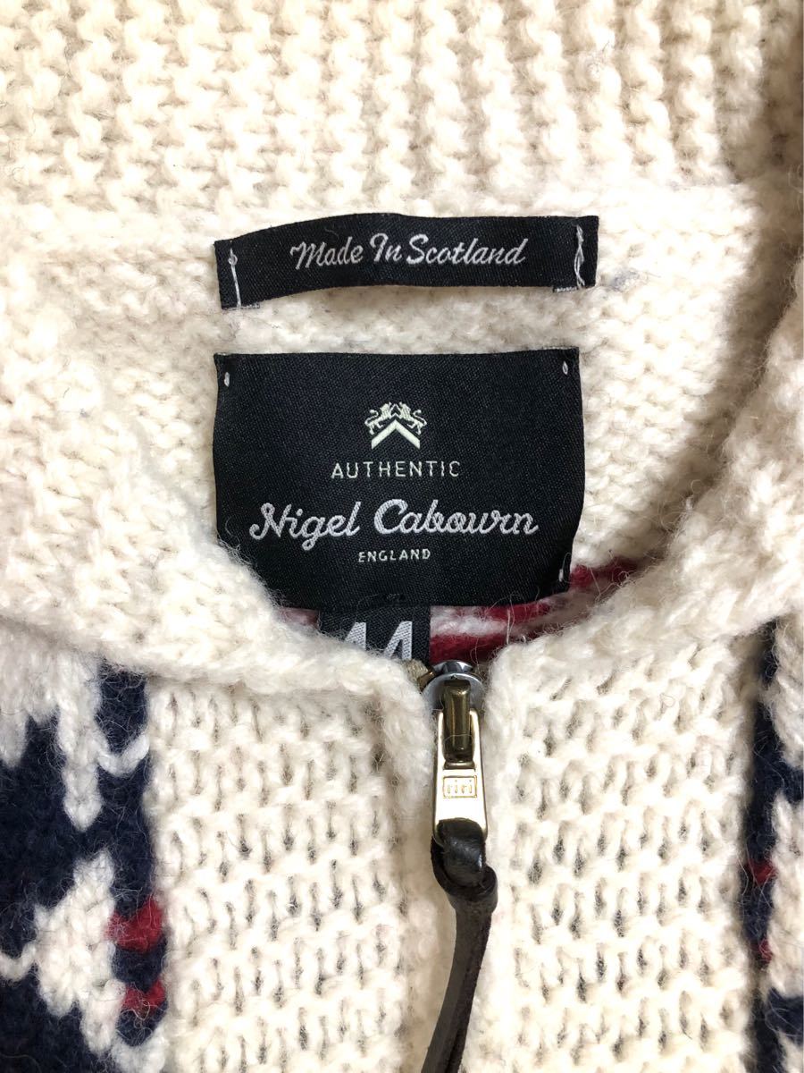 正規 Nigel Cabourn ナイジェルケーボン カウチンセーター カーディガン ウールセーター ナイジェル・ケーボン