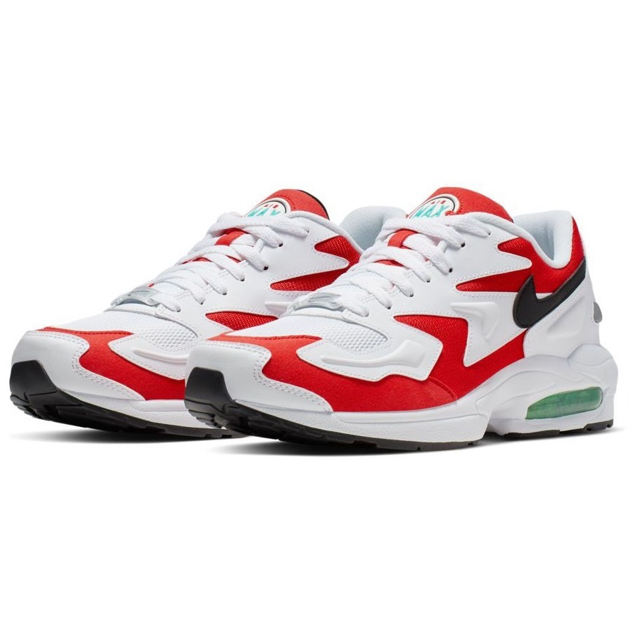 ☆NIKE AIR MAX 2 LIGHT 白/赤/黒/緑 29.0cm ナイキ エア マックス 2 ライト AO1741-101_画像1