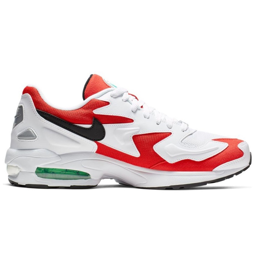 ☆NIKE AIR MAX 2 LIGHT 白/赤/黒/緑 29.0cm ナイキ エア マックス 2 ライト AO1741-101_画像2