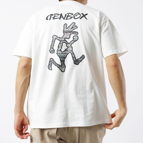 TENBOX (10匣)×GRAMICCI テンボックス RUNNINGMAN バック プリントTシャツ グラミチ Sサイズ ホワイト③_画像1