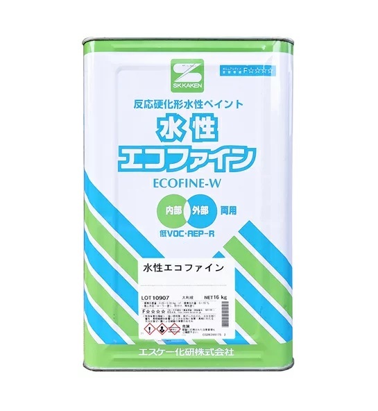 オンライン限定商品】 水性エコファイン ツヤ消 標準色 16K エスケー化