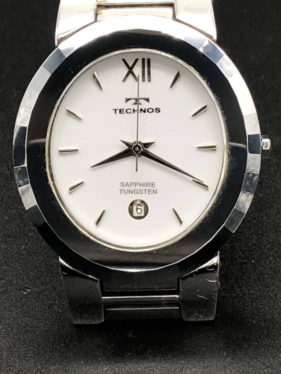 腕時計 TECHNOS TEM568 SAPPHIRE TUNGSTEN メンズクォーツ i8923