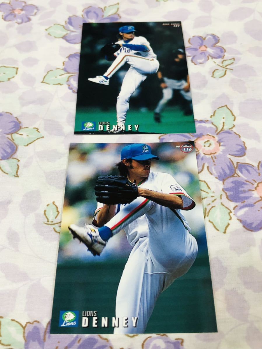 カルビープロ野球チップスカード セット売り埼玉西武ライオンズ デニー・友利_画像1