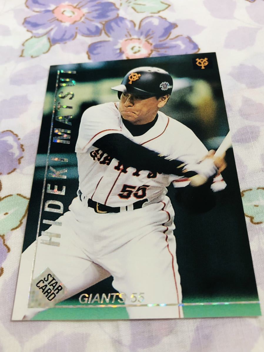  Calbee Professional Baseball chip s card Star Card kila Yomiuri Giants . person pine . preeminence .