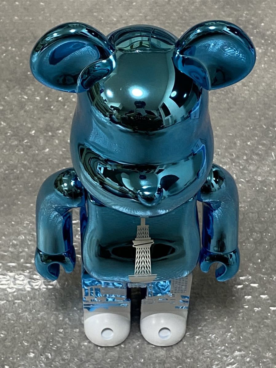 BE@RBRICK 東京スカイツリー タウン 400% ベアブリック メディコムトイ ブルーメッキ TOKYO SKY TREE_画像5