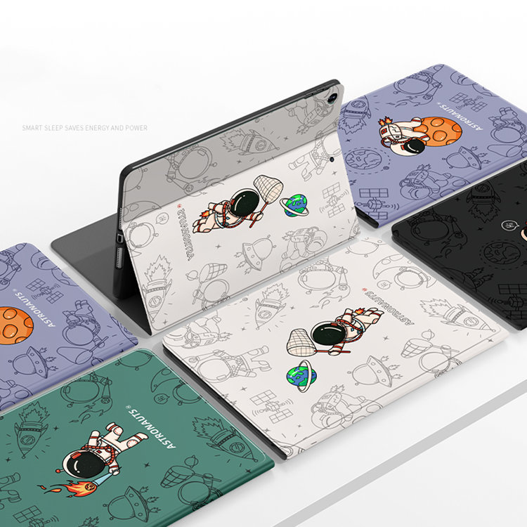 ipad mini5 ケース iPad mini(第5世代) 7.9インチ ケース アイパッドミニ5 ケース 手帳型 宇宙飛行士 保護カバー ソフトケース かわいい_画像1