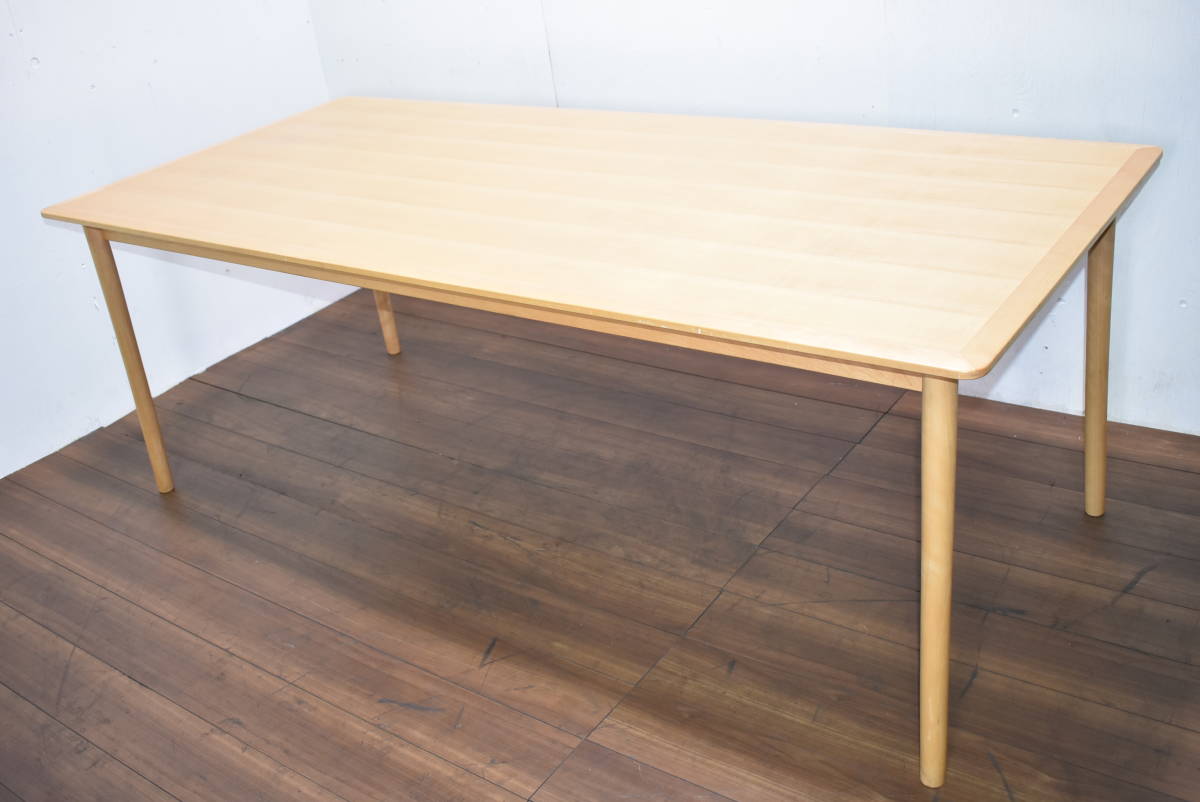 『宮城 直接引取 歓迎』良品 MARUNI COLLECTION マルニ コレクション 高級 ダイニング テーブル Light Wood 木製 zy201ジ 1003-06