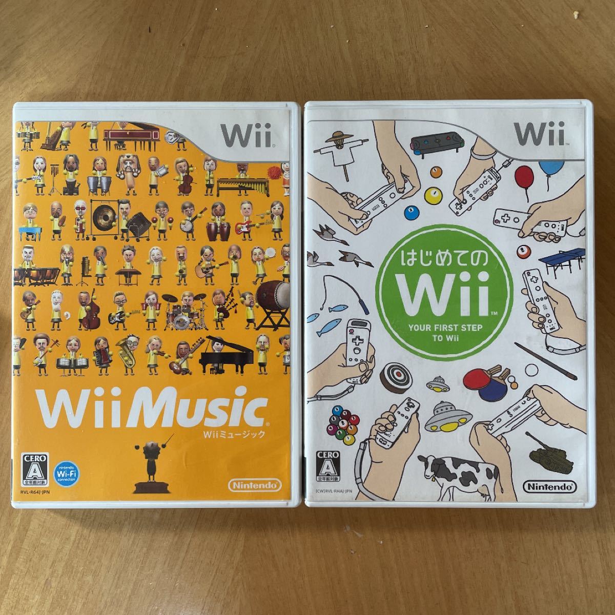Wiiソフト　はじめてのwii &wiiミュージック2本セット