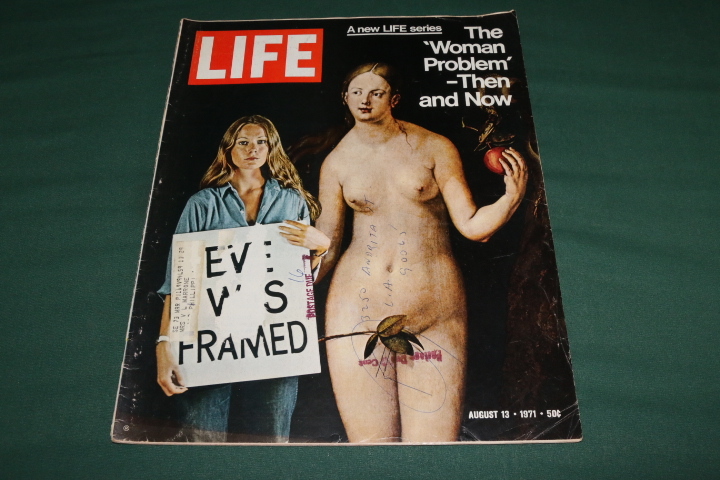 70s LIFE magazine Vintage life photo essay America / THE WOMAN PROBLEM cover 1971