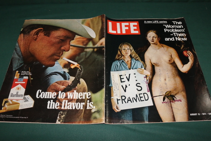 70s LIFE magazine Vintage life photo essay America / THE WOMAN PROBLEM cover 1971