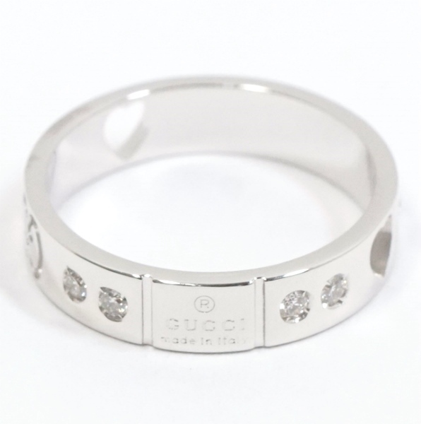 GUCCI グッチ アイコン ハート アモール ダイヤモンド10P 750WG K18