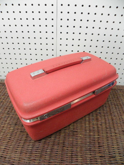 1970s Samsonite トレインケーススーツケースコスメボックス赤サムソナイトビンテージ70s メイクボックスバニティケース －日本代購代Bid第一推介「Funbid」