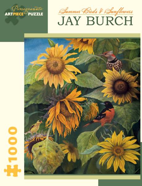 (AA878) 1000ピース ジグソーパズル 米国輸入●PO●夏の鳥＆ひまわり Jay Burch - Summer Birds and Sunflowers_画像1